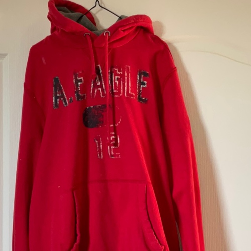 American Eagle Outfitters Red Sweaters Casual Style